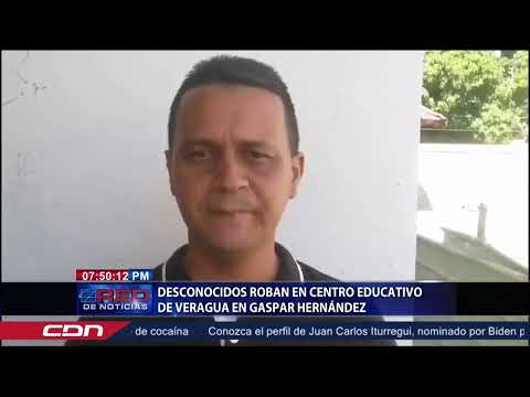 Desconocidos roban en escuela de Veragua en Gaspar Hernández
