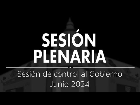 Sesión Plenaria | Sesión de control al Gobierno, junio 2024