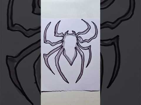 Spider drawing 🕷🕸#shortsfeed #art #spider #drawing