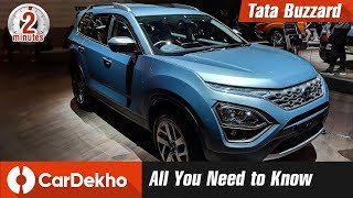 Tata Buzzard - Harrier 7-Seater | Expected Price, Looks, Features & Specs | #In2mins | CarDekho.com
