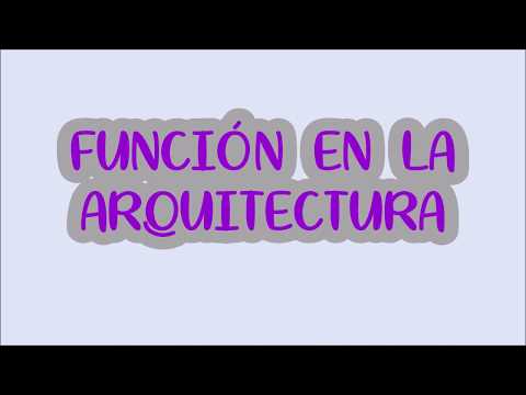 FUNCIÓN EN LA ARQUITECTURA. Tutoriales de Arquitectura.