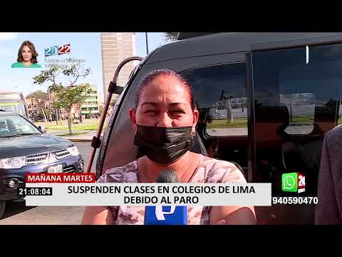 Paro de transportistas: Suspenden clases presenciales en Lima tras bloqueos