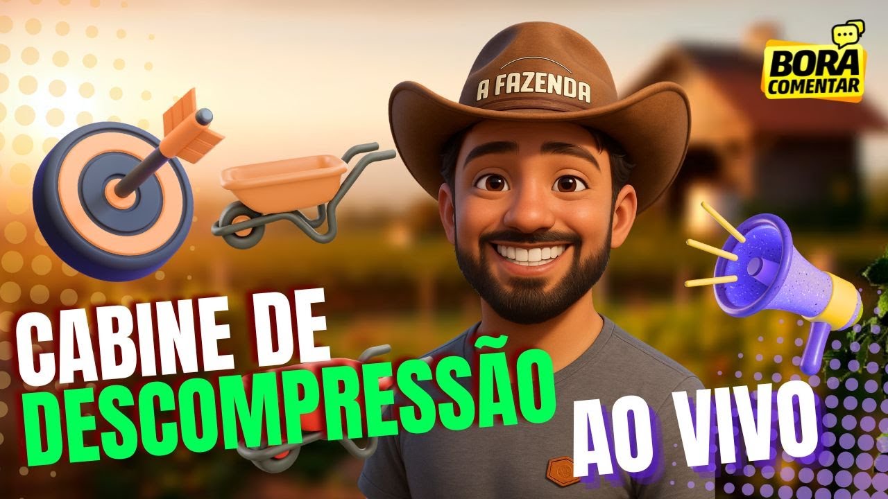 🟢Cabine de Descompressão | A Fazenda 17 AO VIVO | Comentários ao vivo com Schuengueira