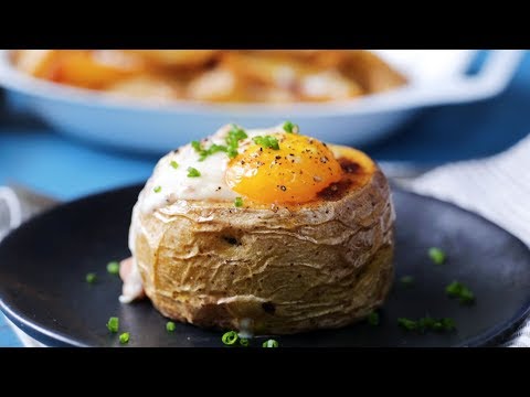 Roasted Potato Croque Madame