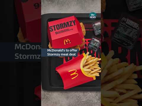 Stormzy has become the first celeb in the UK to get his order available as a meal deal #itvnews