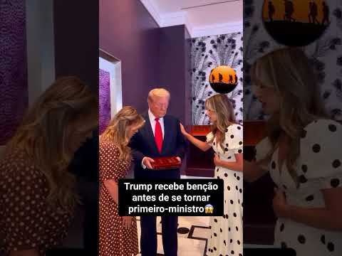 TRUMP RECEBE ORAÇÃO ANTES DE EVENTO DE POSSE! #trump