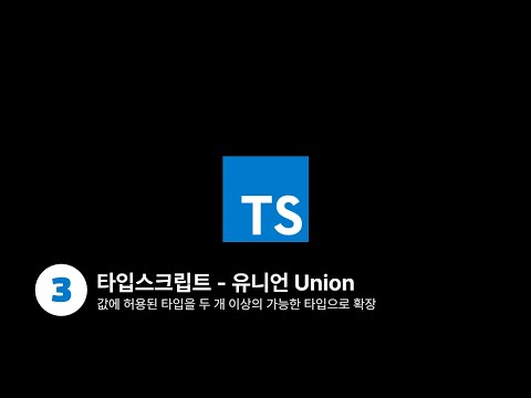 타입스크립트 - 유니언 Union
