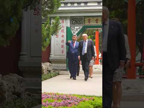 Trump and Xi End China Visit at Beijing's Zhongnanhai Gardens