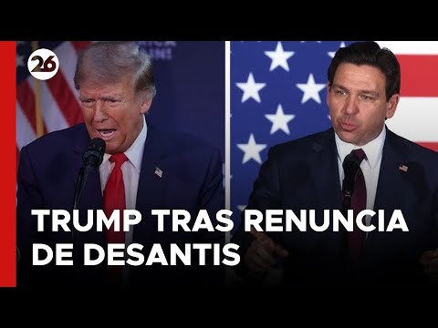 EEUU | El mensaje de Trump tras la renuncia de DeSantis