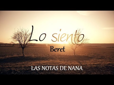 Notas de la Canción "Lo Siento" | Beret