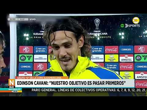 Con un gol de Cavani, Boca le ganó a Trinidense en Paraguay 2 a 1 ?N8:00? 09-05-24