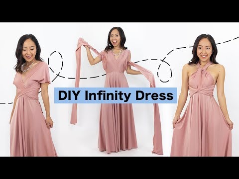 Sewing An Infinity Dress | DIY Bridesmaids Dress (EASY)