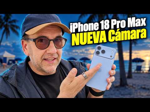 Probé la NUEVA cámara del iPhone 18 Pro Max: cine, apertura y audio
