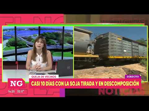 Reclamo de vecinos de Santa Rosa de Lima por soja caída en el barrio - Telefe Santa Fe