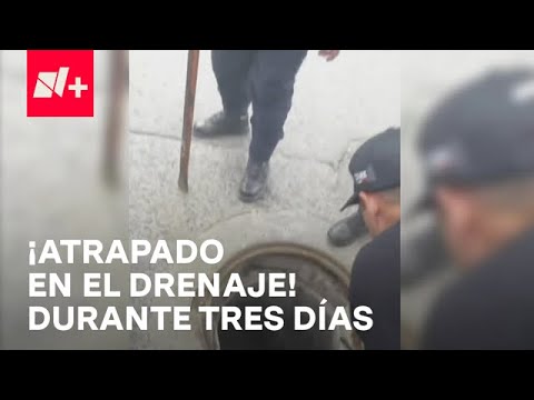 Hombre queda atrapado en el drenaje en Guanajuato - Despierta