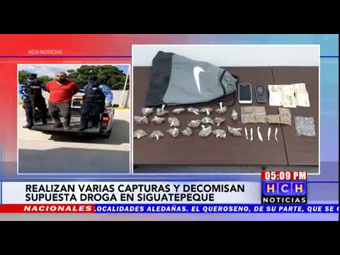 Con bolsitas de supuesta droga capturan un hombre en #Siguatepeque