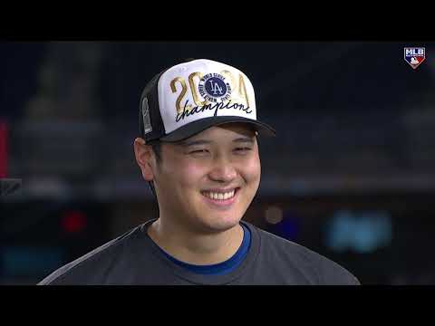 Shohei Ohtani postgame interview after winning the World Series! 大谷翔平ハイライト