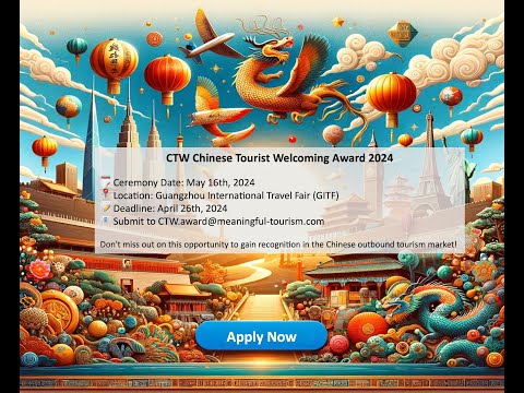 CTW Chinese Tourist Welcome Award 2024