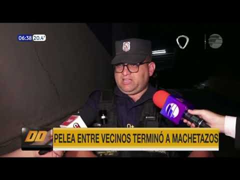 Pelea entre vecinos terminó a machetazos en Asunción