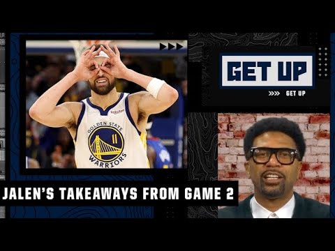 Golden State’s Game 2 win makes Jalen Rose HYPE for a possible Warriors-Suns matchup | Get Up video clip