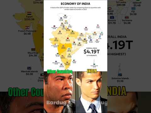 India is Rising, While the World 😶 #geography #map