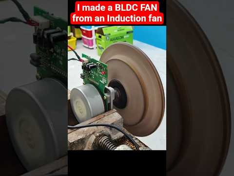Make a 12V Brushless DC Motor Fan from a DEAD induction motor fan DIY