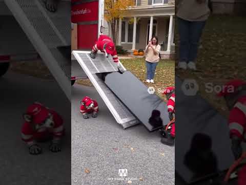 ไซพนักงานใหม่มาส่งของ…จะรอดมั้ย😅  #ไปรษณีย์ไทย  #หมา  #dog  #funnyvideos  #funnyreels  #AI