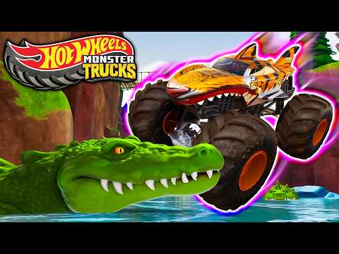 Silniejsi razem | Hot Wheels Monster Trucks 🎵