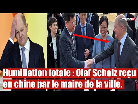 Humiliation totale : La Chine a montré sa place à Scholz.