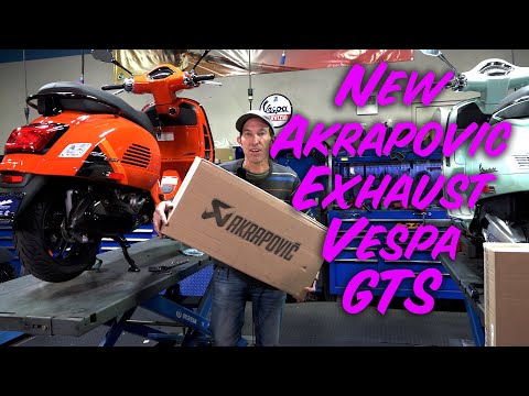 New Akrapovic Exhaust Pipe for 2023 Vespa GTS