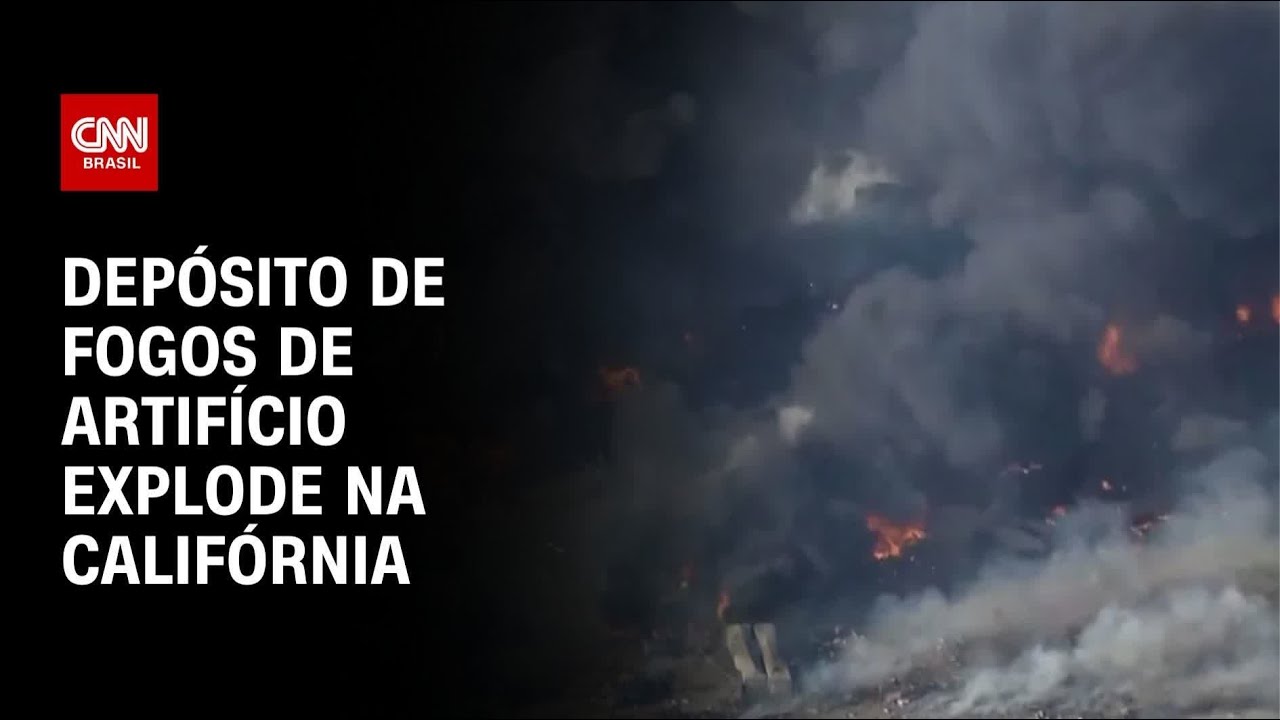 Depósito de fogos de artifício pega fogo e explode na Califórnia | CNN PRIME TIME