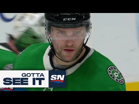 Gotta See It: Stars Mikko Rantanen Ricochets Puck Off Samuel Girard For Huge Goal
