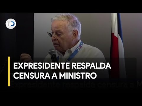 Expresidente respalda censura a ministro Nogui Acosta