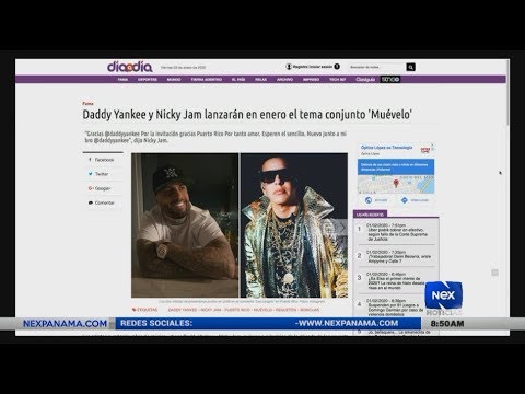 Farándula Nex Noticias: Nicky Jam y Daddy Yankee lanzarán Muévelo