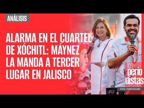 #Análisis ¬ Alarma en el cuartel de Xóchitl: Máynez la manda a tercer lugar en Jalisco