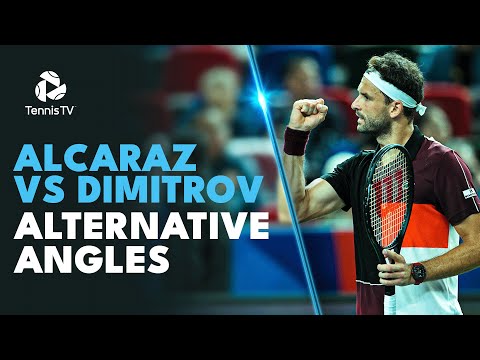 All The Angles As Grigor Dimitrov UPSETS Carlos Alcaraz 🤩 | Shanghai 2023