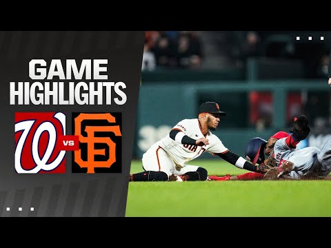 Nationals vs. Giants Game Highlights (4/9/24) | MLB Highlights