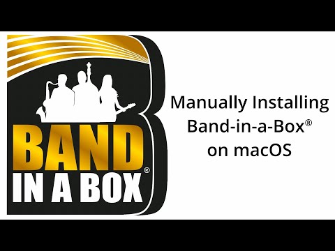 Manually Installing Band-in-a-Box® On macOS