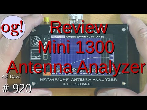 Review Mini 1300 Antenna Analyzer (#920)