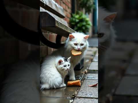This Mother Cat Always Saves Food for Her Kitten… But the Kitten Never Came Back #CatStory #SadCat