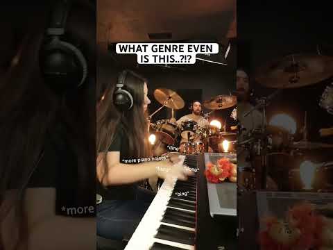 What genre even is this…?! #piano #drummer #shorts