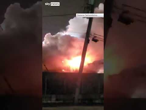 Train fire forces evacuations