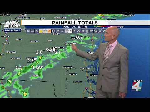 Showers ending, Hot and humid weekend with increasing rain chances