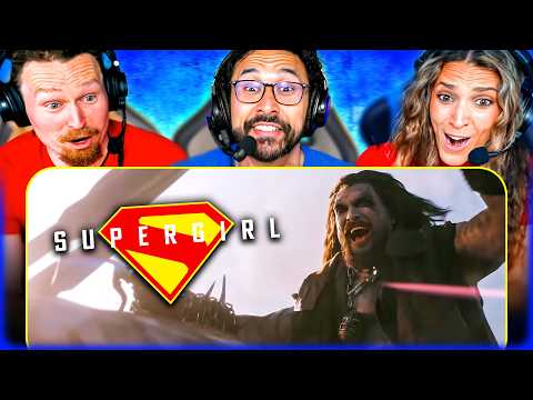 SUPERGIRL OFFICIAL TRAILER REACTION!! Trailer 2 | Jason Momoa Lobo | Superman | DC Studios