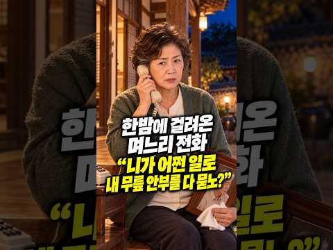 며느리가 한밤중에 시동생 땅 지번을 물어본 진짜 이유 #shorts #보상금