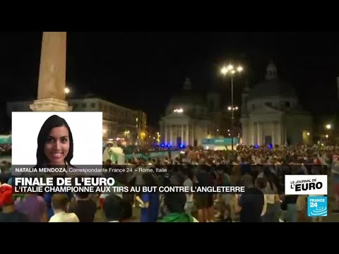 Finale de l'Euro-2021 : scènes de liesse dans les rue de Rome • FRANCE 24