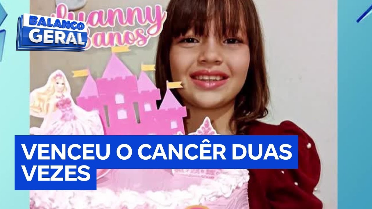 Menina de 8 anos vence o câncer duas vezes e inspira com sua história de superação