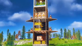 YouTube thumbnail for Blazed's video titled 'rust but i can only build a 1x1'
