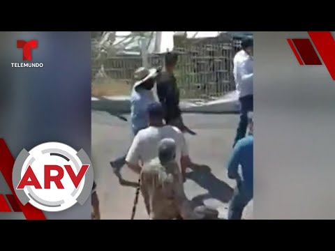 Campesinos golpean a unos guardias nacionales en México | Al Rojo Vivo | Telemundo