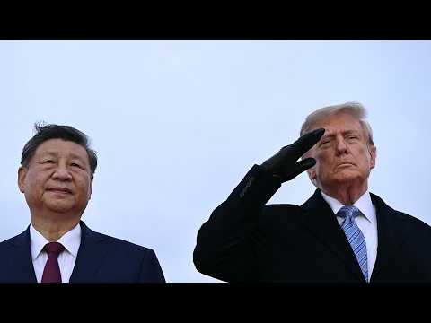 米中休戦を2カ月延長、トランプ氏が習近平氏を異例の出迎え